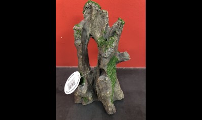 Tree stump with moss- AQ 12.5 x 10 x 20cm